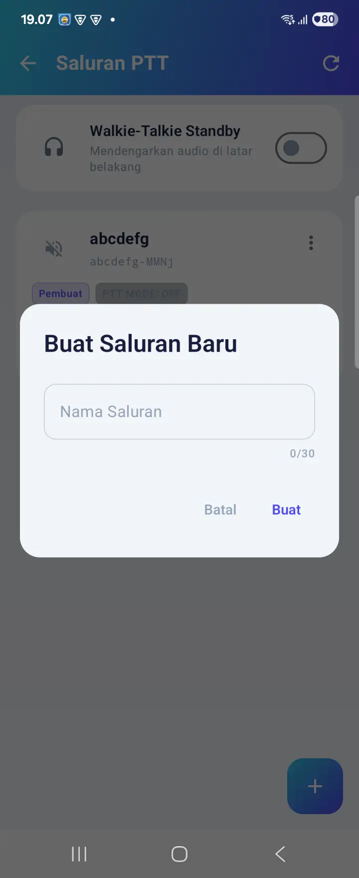 Buat Channel