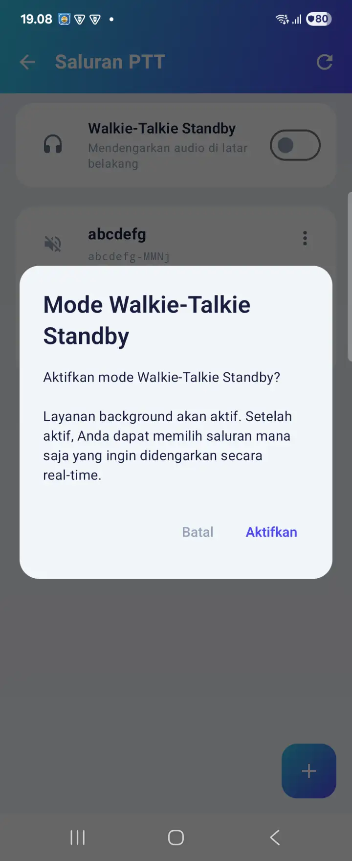 Pengaturan Mode Bicara Otomatis